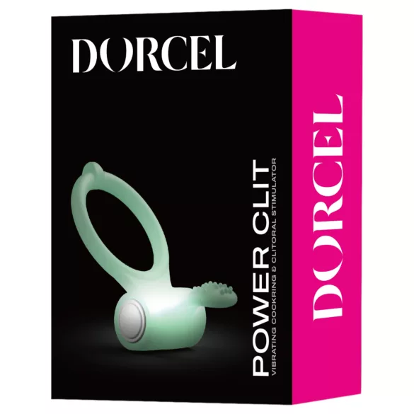 Dorcel - vibrační erekční kroužek - fosforeskující - bílý