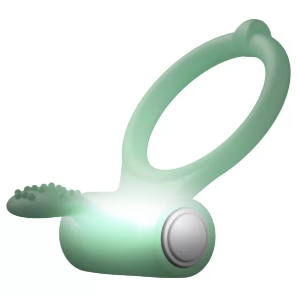 Dorcel - vibrační erekční kroužek - fosforeskující - bílý