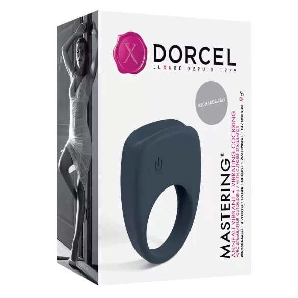 Dorcel Mastering - akumulátorový vibrační erekční kroužek (šedý)