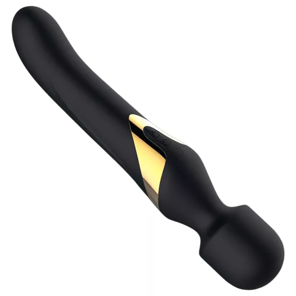 Dorcel - vibrátor a masážní hlavice 2v1 - duální stimulace - černý