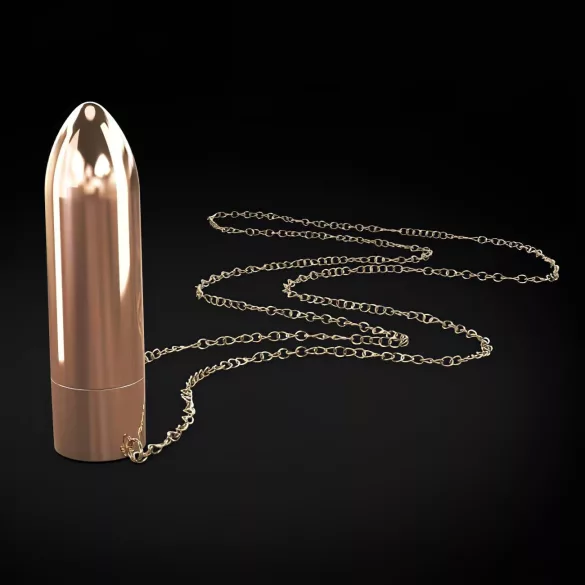 Dorcel - nabíjecí, vodotěsný vibrátor náhrdelník (rosegold)