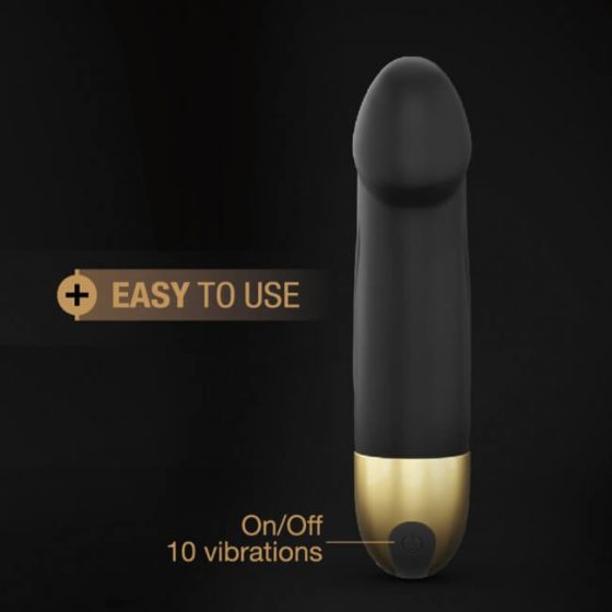 Dorcel Real Vibration S 2.0 - nabíjecí vibrátor (černo-zlatý)
