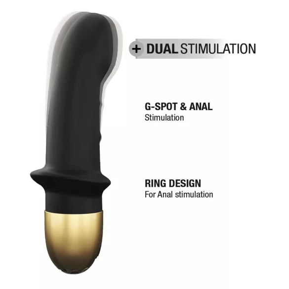 Dorcel Mini Lover 2.0 - nabíjecí, G-bod vibrátor (černý-zlatý)