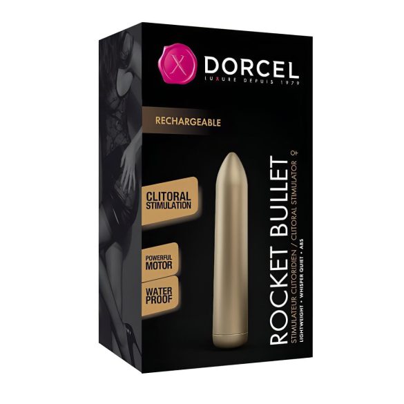 Dorcel Rocket Bullet - nabíjecí zlatý vibrační mini vibrátor