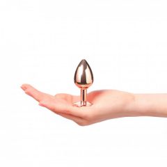   Dorcel Diamond Plug S - hliníkové anální dildo - malé (rosegold)