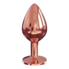   Dorcel Diamond Plug M - hliníkové anální dildo - střední (rosegold)