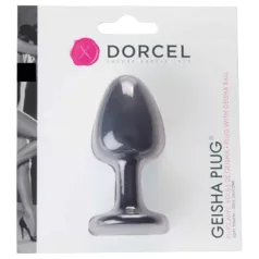 Dorcel Geisha Plug M - anální kolík s kuličky (černý)