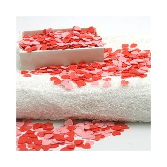 Hearts - konfety do koupele s voňavými okvětními lístky růží (30g)