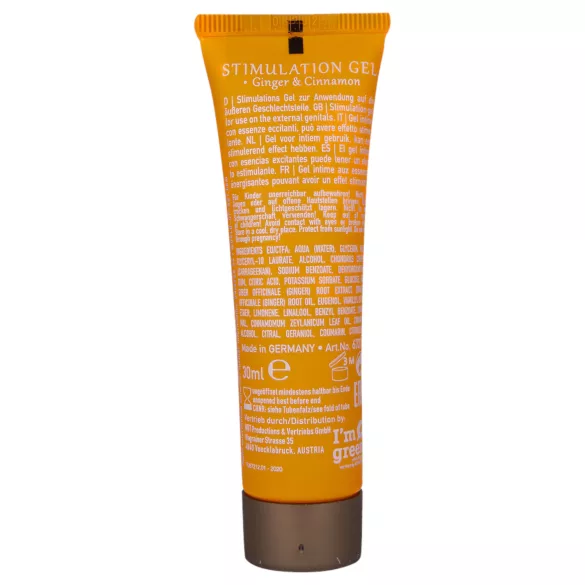 HOT Shiatsu - stimulační krém pro ženy - zázvor a skořice - 30 ml