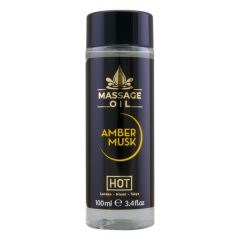   HOT masážní olej pro péči o pokožku - jantarové pižmo (100 ml)