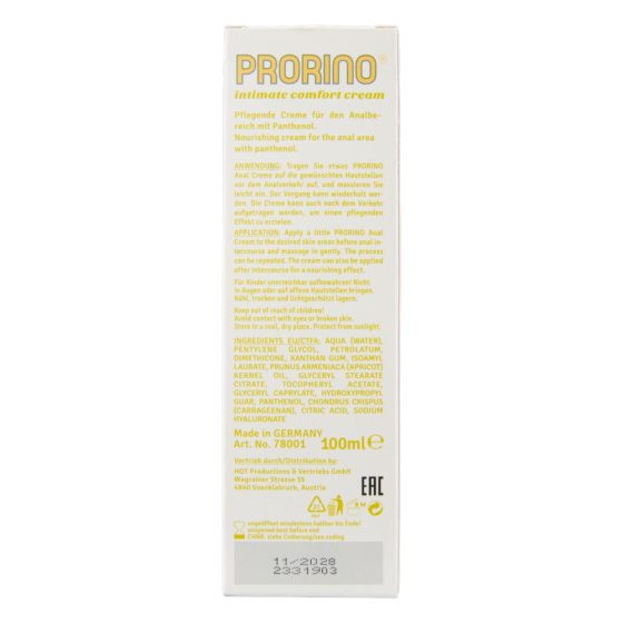 HOT Prorino - Anální krém (100 ml)