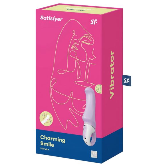 Satisfyer Charming Smile - vodotěsný, akumulátorový G-bod vibrátor (fialový)