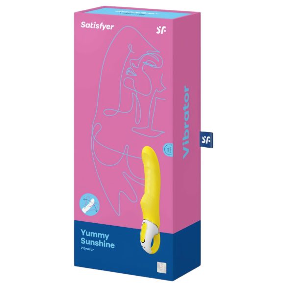 Satisfyer - vibrátor na G-bod - vodotěsný - žlutý