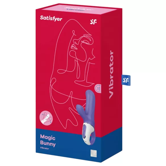 Satisfyer Magic Bunny - vibrátor na klitoris s ramenem - voděodolný - modrý