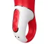 Satisfyer - vibrátor dobíjecí vodotěsný silikon červený