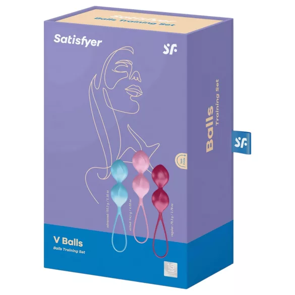 Satisfyer V Balls - venušin kulky sada - 3 kusy