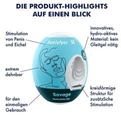 Satisfyer Egg Savage - masturbační vajíčko (1ks)