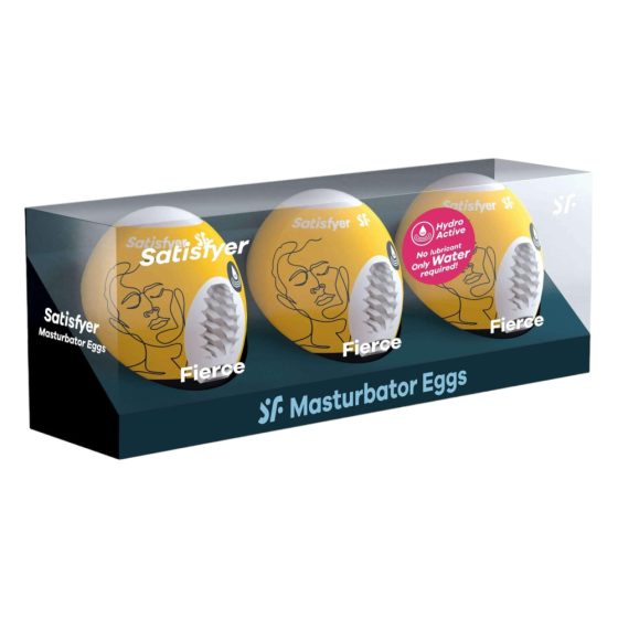 Satisfyer Egg Fierce - souprava masturbačních vajíček (3ks)