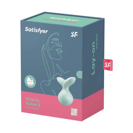 Satisfyer Viva la Vulva 3 - dobíjecí, vodotěsný vibrátor na klitoris (máta)