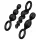 Satisfyer Booty Call - anální kolíky sada - černá - 3 kusy