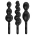 Satisfyer Booty Call - anální kolíky sada - černá - 3 kusy