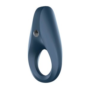 Satisfyer Rocket Ring - vodotěsný, nabíjecí kroužek na penis (šedo - modrý)