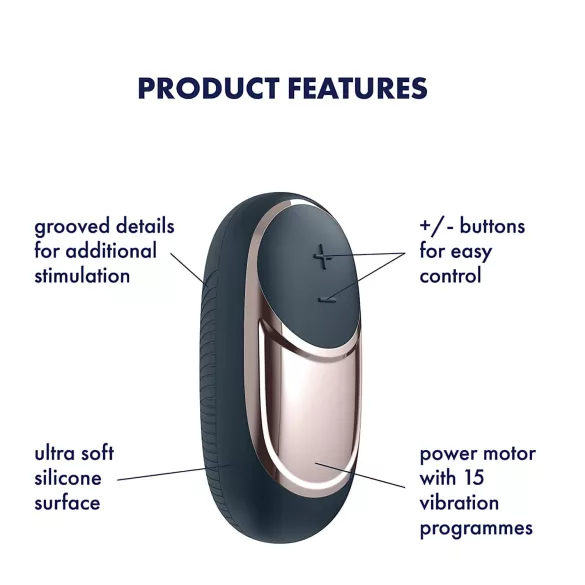 Satisfyer - vibrátor na klitoris - dobíjecí - černý