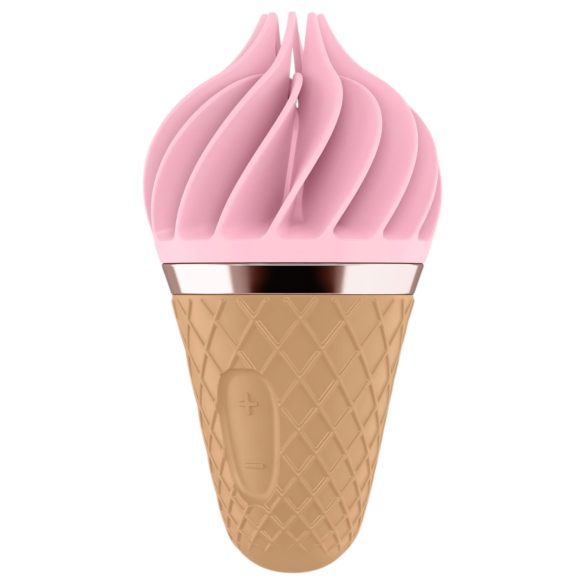 Satisfyer Sweet Treat - dobíjecí rotační klitorisový vibrátor (růžovo-hnědý)