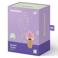   Satisfyer Sweet Treat - nabíjecí rotační vibrátor na klitoris (růžový-hnědý)