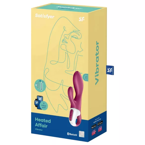 Satisfyer Heated Affair - vibrátor na klitoris s ohřevem - červený