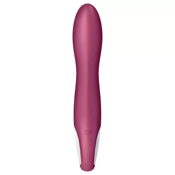 Satisfyer - vibrátor na G-bod s ohřevem a akumulátorem - červený