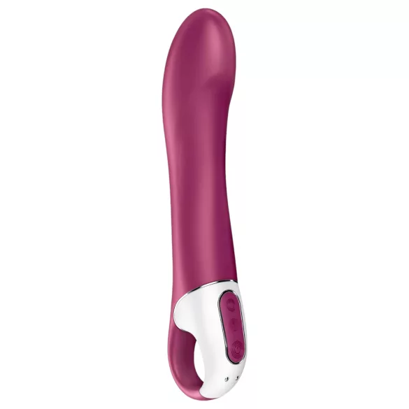 Satisfyer - vibrátor na G-bod s ohřevem a akumulátorem - červený