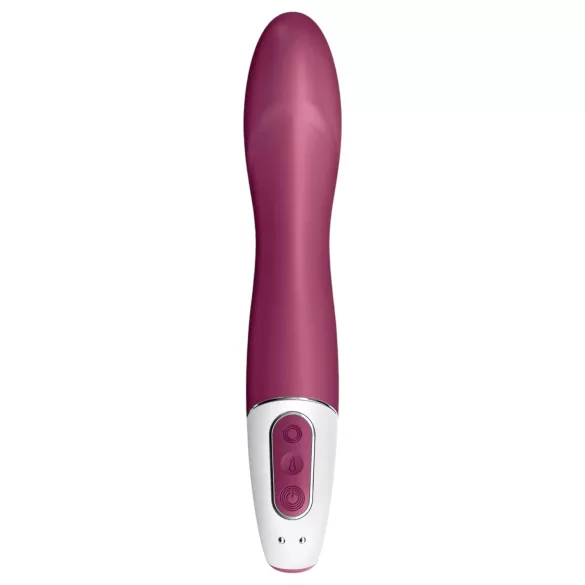 Satisfyer - vibrátor na G-bod s ohřevem a akumulátorem - červený