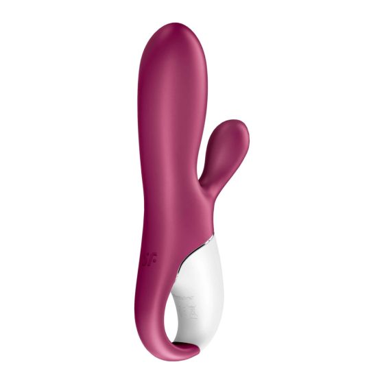 Satisfyer Hot Bunny - inteligentní, topný vibrátor s ramenem na klitoris (červený)