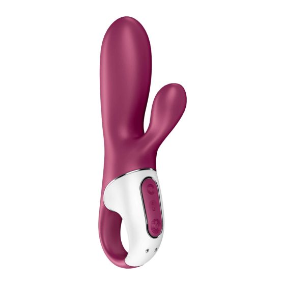 Satisfyer Hot Bunny - inteligentní, topný vibrátor s ramenem na klitoris (červený)