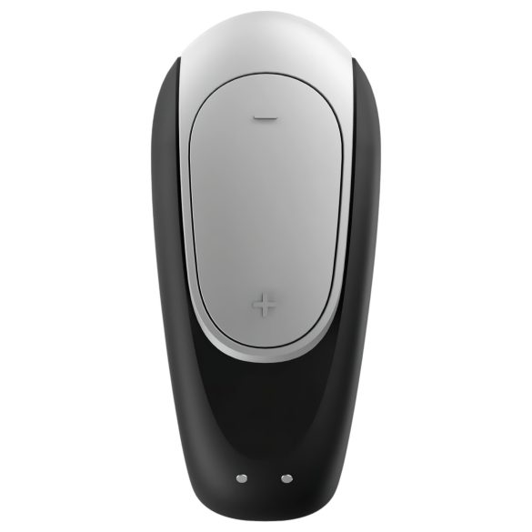 Satisfyer Double Fun - chytrý, vodotěsný párový vibrátor (černý)