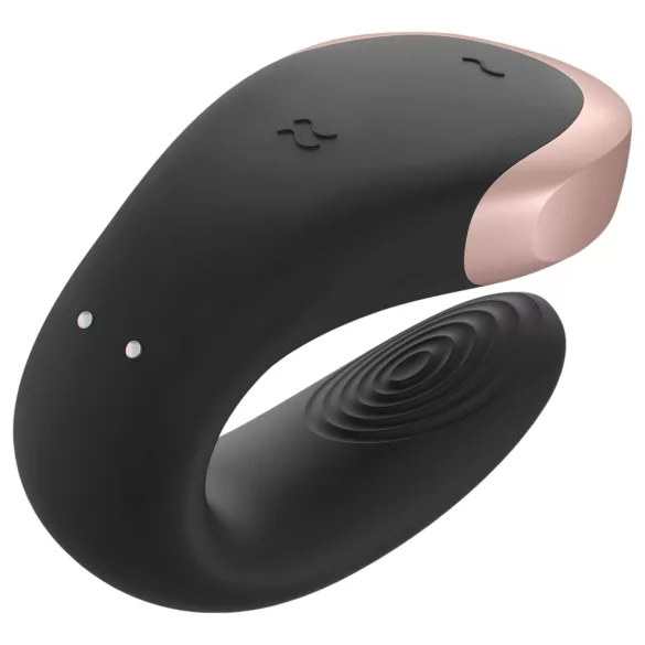 Satisfyer Double Love - párový vibrátor - dálkové ovládání - černá