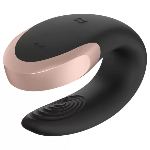 Satisfyer Double Love - párový vibrátor - dálkové ovládání - černá