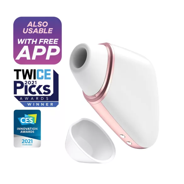 Satisfyer Love Triangle - chytrý stimulátor klitorisu s tlakovými vlnami - bílý