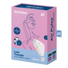   Satisfyer Love Triangle - nabíjecí, vodotěsný, smart vibrátor a stimulátor na klitoris (bílý)