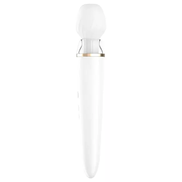 Satisfyer Double Wand-er - masážní vibrátor ovládaný aplikací (bílý)