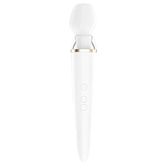 Satisfyer Double Wand-er - masážní vibrátor ovládaný aplikací (bílý)