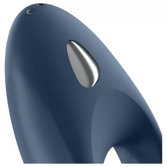 Satisfyer Mighty One - vibrační erekční kroužek - chytrý - modrý