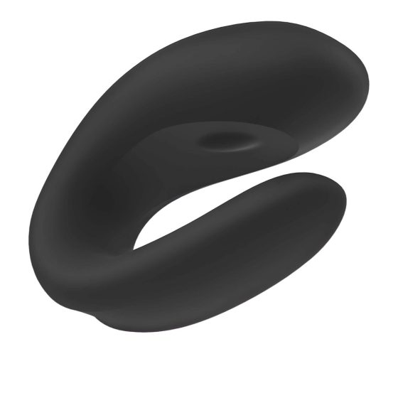 Satisfyer Double Joy - nabíjecí, vodotěsný, smart párový vibrátor (černý)