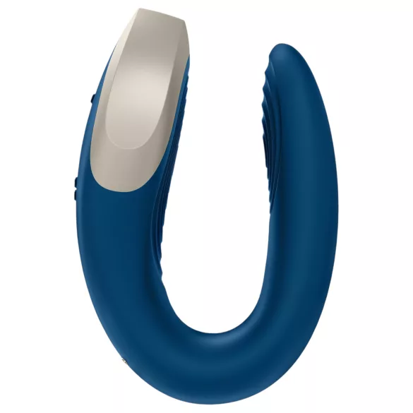 Satisfyer Double Love - párový vibrátor - chytrý - modrý