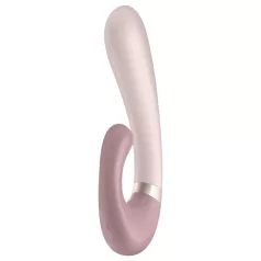   Satisfyer Heat Wave - chytrý vibrační vibrátor s ohřevem a ramenem - béžový