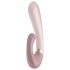 Satisfyer Heat Wave - chytrý vibrační vibrátor s ohřevem a ramenem - béžový