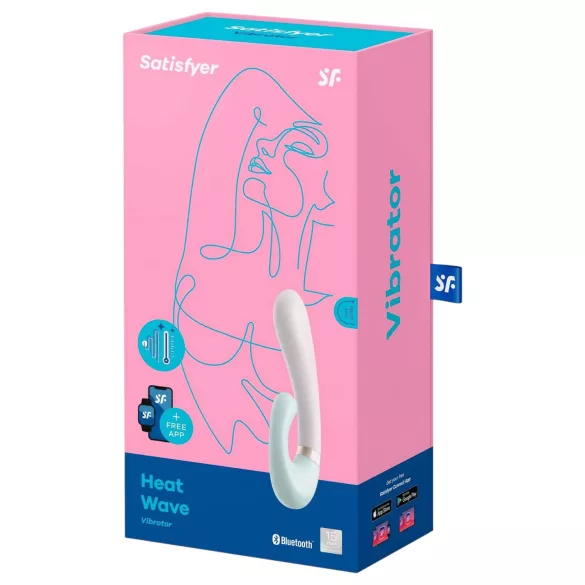 Satisfyer Heat Wave - App-ovládaný vyhřívaný vibrátor (máta)