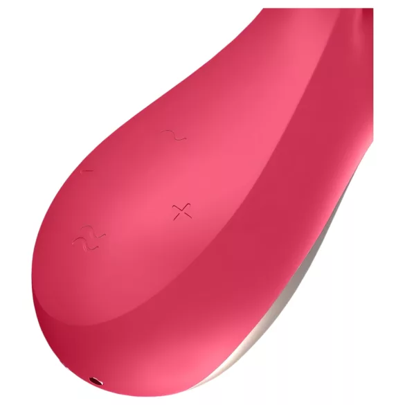 Satisfyer - vibrátor Mono Flex - vodotěsný, chytrý, červený