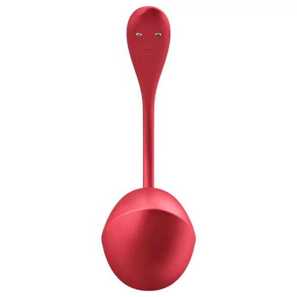 Satisfyer Shiny Petal - vibrační vajíčko s dálkovým ovládáním - červené